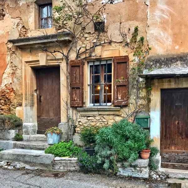 old Provencal village house facade