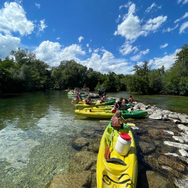 river kayaking on active tour of Provence