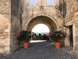 sightseeing in Menerbes on family reunion tour of Provence