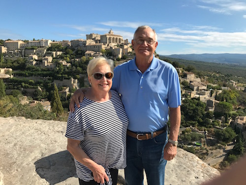 Steve and Jayne on private custom tour of Provence