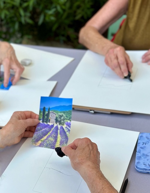 Lavender painting