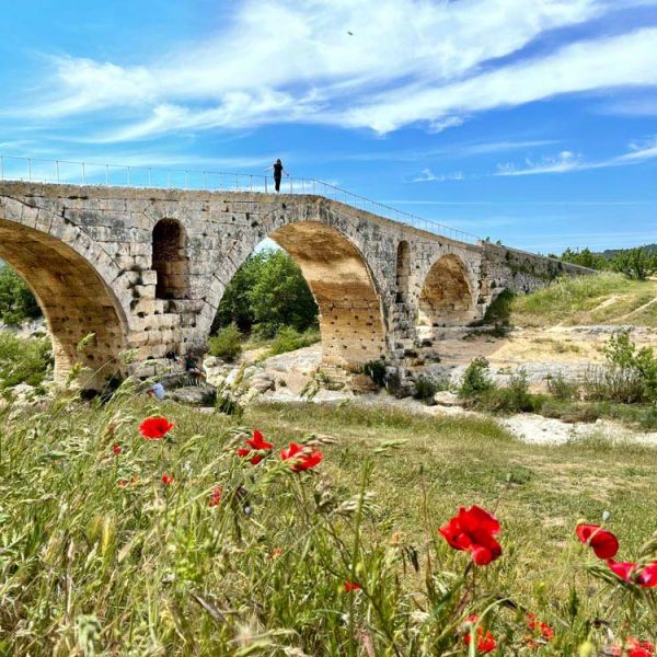 Pont Julien, an historic Roman bridge on Provencal tour of Roman roads