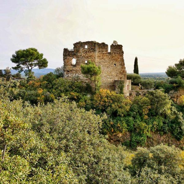 hillside ruins in Provence
