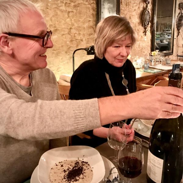 winter dining in Provence featuring truffles and wine