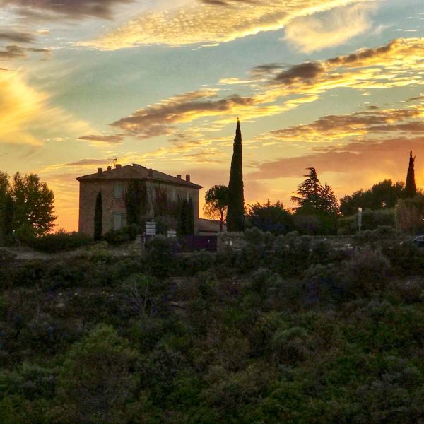 sunset in Gordes, France