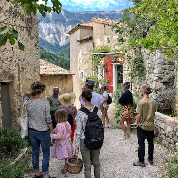 village of Brantes facing Mont Ventoux